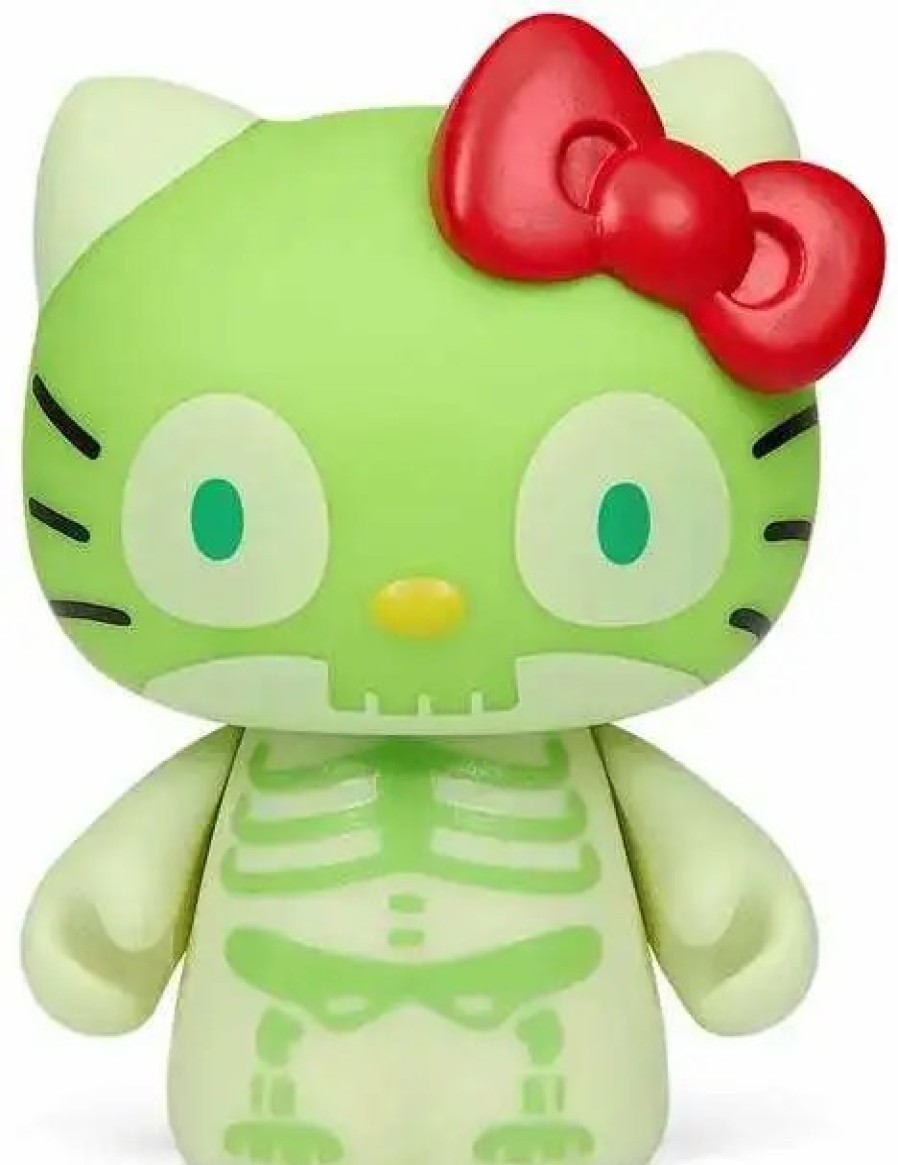 All Brands Kidrobot (NECA) | Sanrio Hello Kitty & Friends Halloween Skeleton 3-Inch Vinyl Mini Figure [Glow-In-The-Dark]