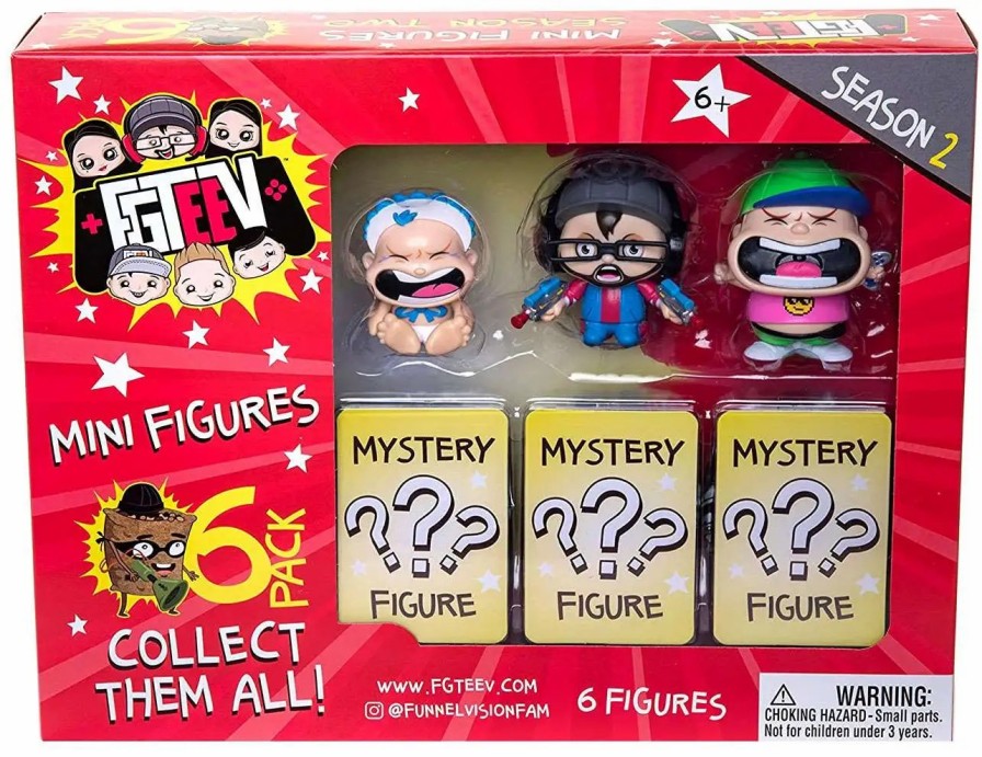 All Brands Bonkers Toy Co. | Season 2 Fgteev Mystery Mini Figure 6-Pack [Random Figures]