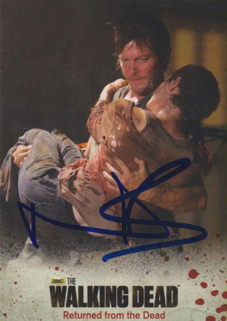 All Brands Topps | The Walking Dead Topps Daryl Signed By Norman Reedus Autograph Card [Includes Jsa Authentication Card]