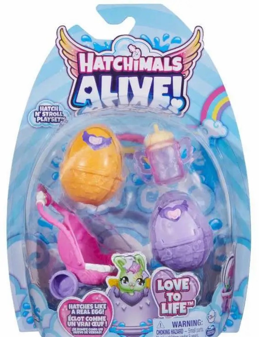 All Brands Spin Master | Hatchimals Alive Love To Life Hatch N' Stroll Playset [2 Random Self Hatching Eggs!]