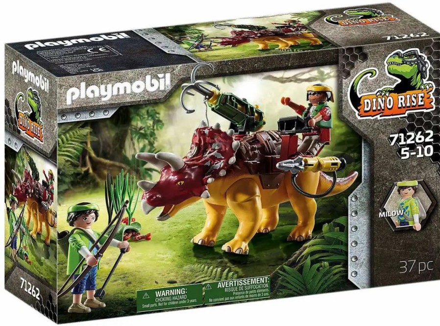 All Brands Playmobil | Playmobil Dino Rise Triceratops Set #71262