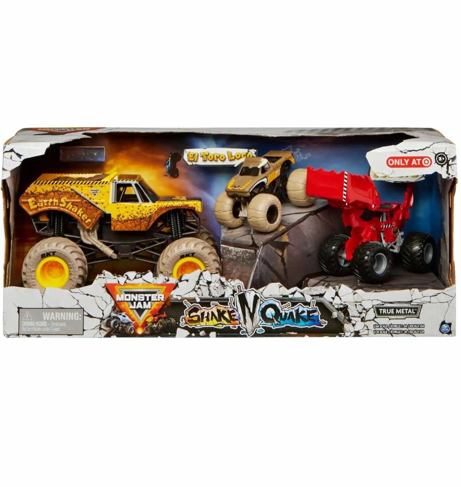 All Brands Spin Master | Monster Jam Shake N' Quake Exclusive Diecast Car 3-Pack