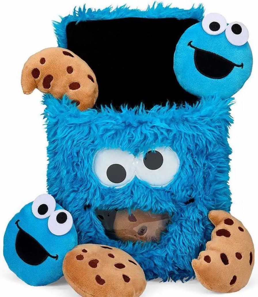 All Brands Kidrobot (NECA) | Sesame Street Phunny Cookie Monster Snack Bag 6-Inch Interactive Plush (Pre-Order Ships February)