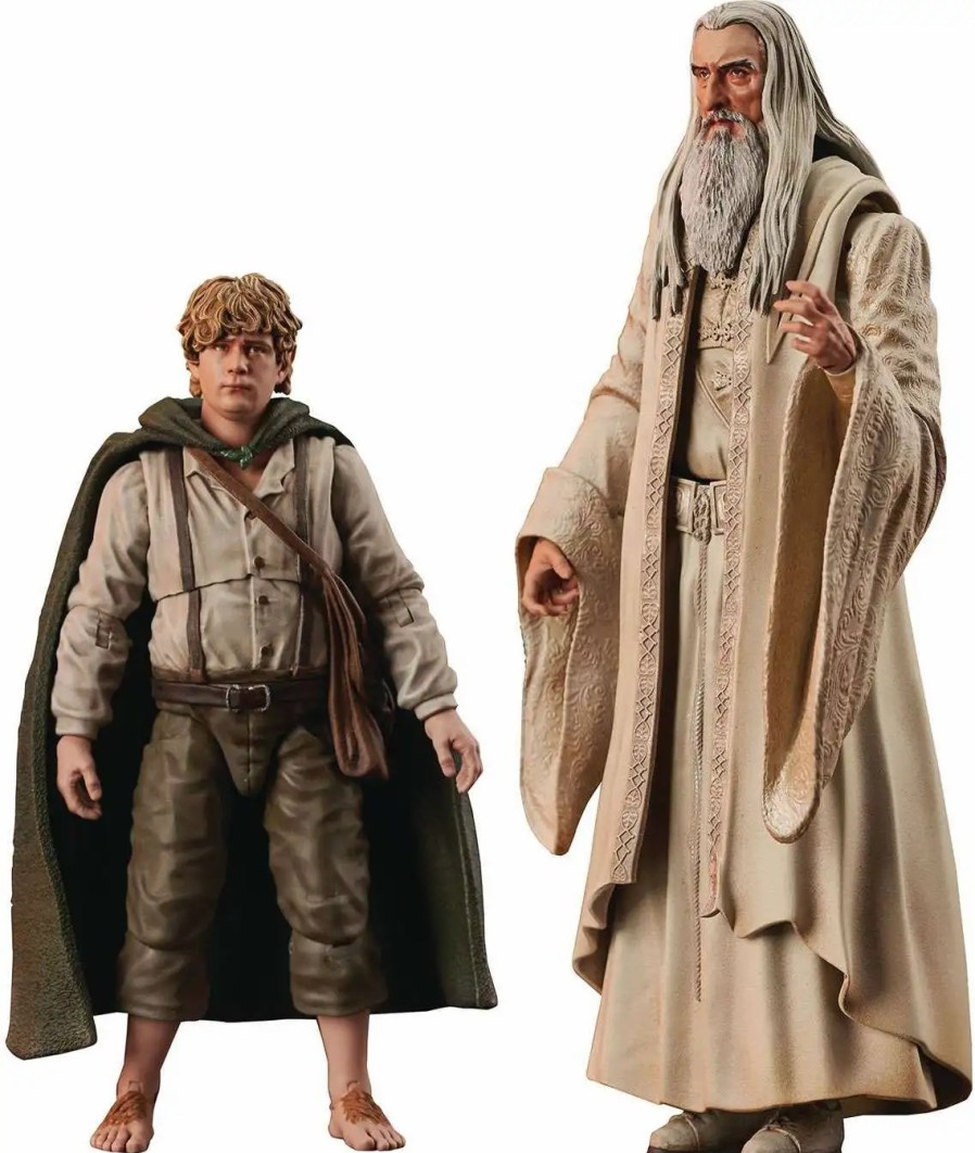 All Brands Diamond Select Toys | Lord Of The Rings Series 6 Saruman & Samwise Set Of Both Action Figures (Pre-Order Ships February)