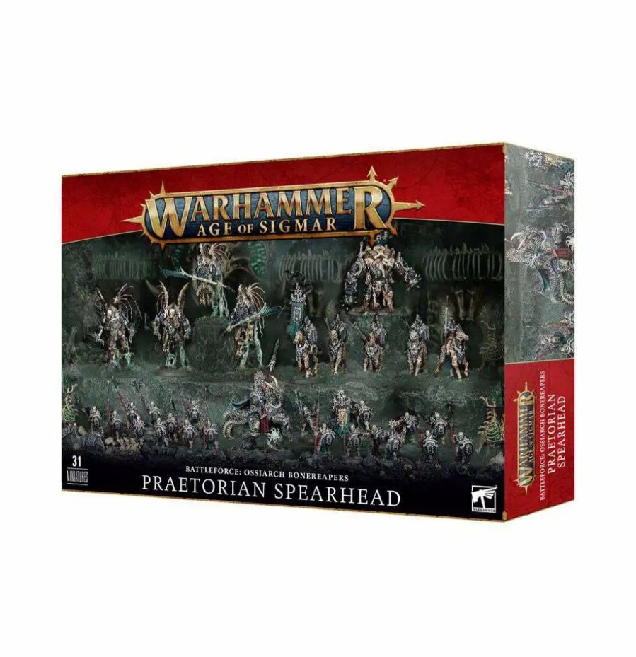 All Brands Games Workshop | Age Of Sigmar Ossiarch Bonereapers Praetorian Spearhead Miniatures