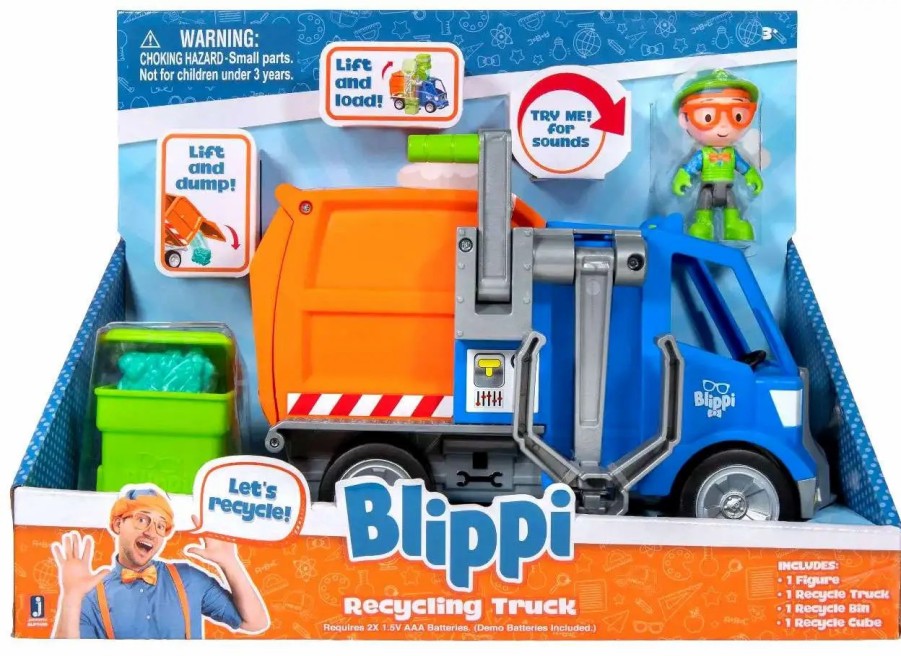 All Brands Jazwares | Blippi Recycling Truck Vehicle [Damaged Package]