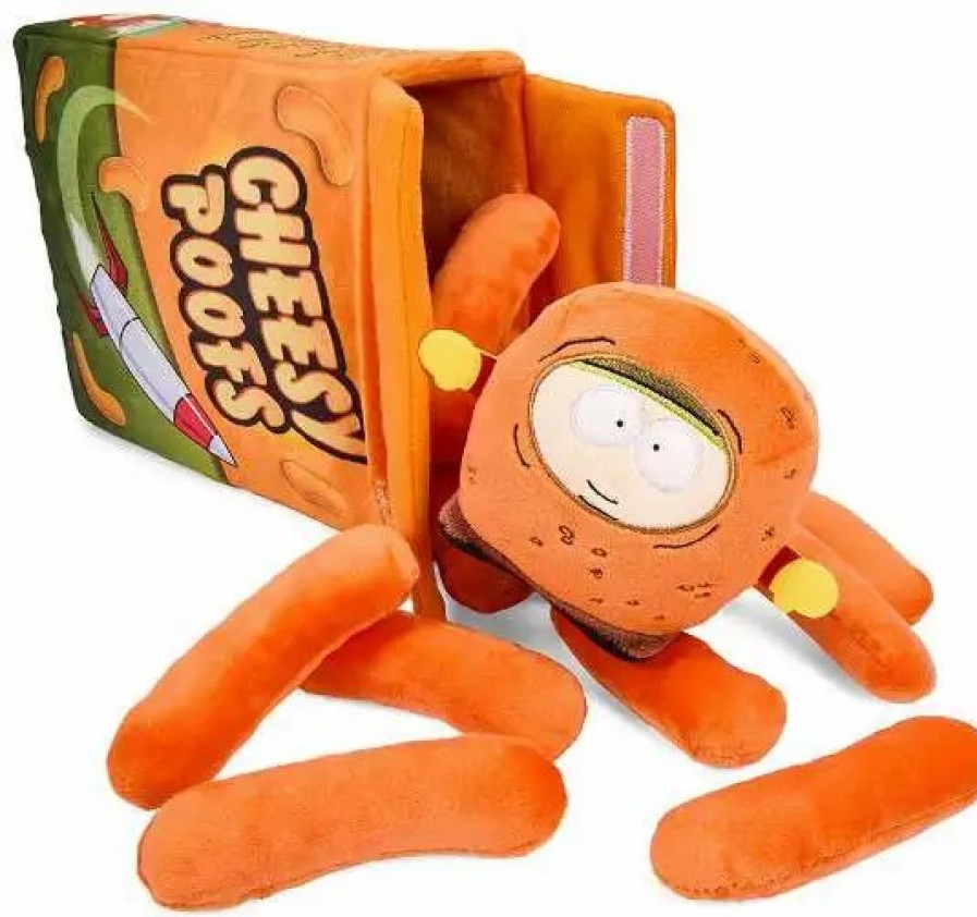 All Brands Kidrobot (NECA) | South Park Cheesy Poofs Cartman 11-Inch Interactive Plush