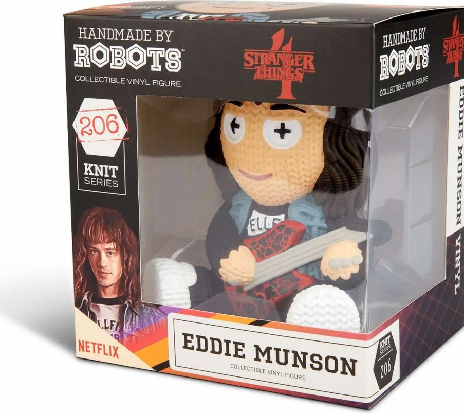 All Brands BDA Collectibles | Stranger Things Handmade By Robots Eddie Munson 5-Inch Knit-Look Vinyl Figure