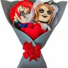 All Brands RUZ | Child'S Play 2024 Valentine'S Day Chucky & Tiffany 14-Inch Plush Bouquet