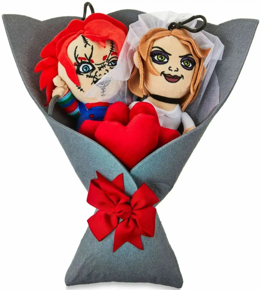 All Brands RUZ | Child'S Play 2024 Valentine'S Day Chucky & Tiffany 14-Inch Plush Bouquet