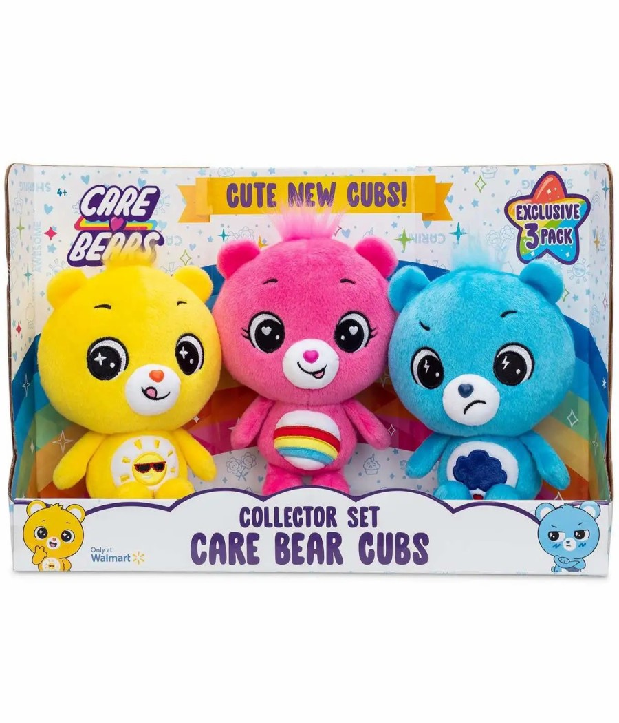 All Brands Basic Fun | Care Bears 40Th Anniversary Care Bear Cubs Collector Set Exclusive 9-Inch Plush 3-Pack [Cheer Bear, Funshine Bear & Grumpy Bear]