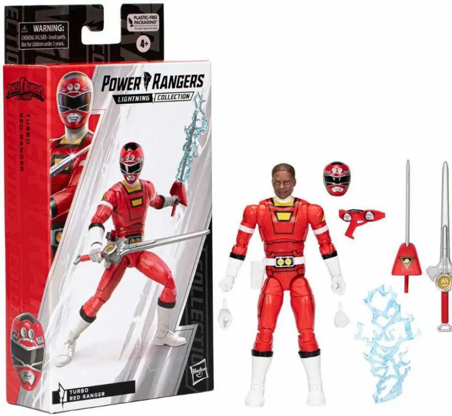 All Brands Hasbro Toys | Power Rangers Lightning Collection Turbo Red Ranger Action Figure (Pre-Order Ships February)