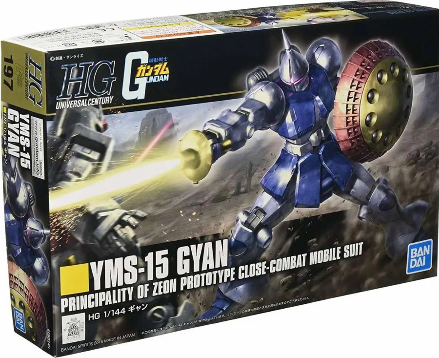 All Brands Bandai Japan | Gundam High Grade Universal Century Yms-15 Gyan Principality Of Zeon Prototype Close-Combat Mobile Suit 1/144 Model Kit