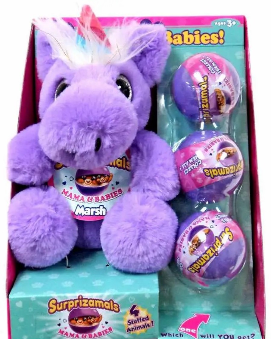 All Brands Beverly Hills Teddy Bear Company | Surprizamals Mama & Babies Marsh Set [Unicorn Plush & 3 Mystery Packs]