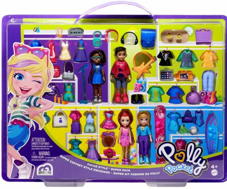 All Brands Mattel Toys | Polly Pocket Squad Style Super Pack Playset