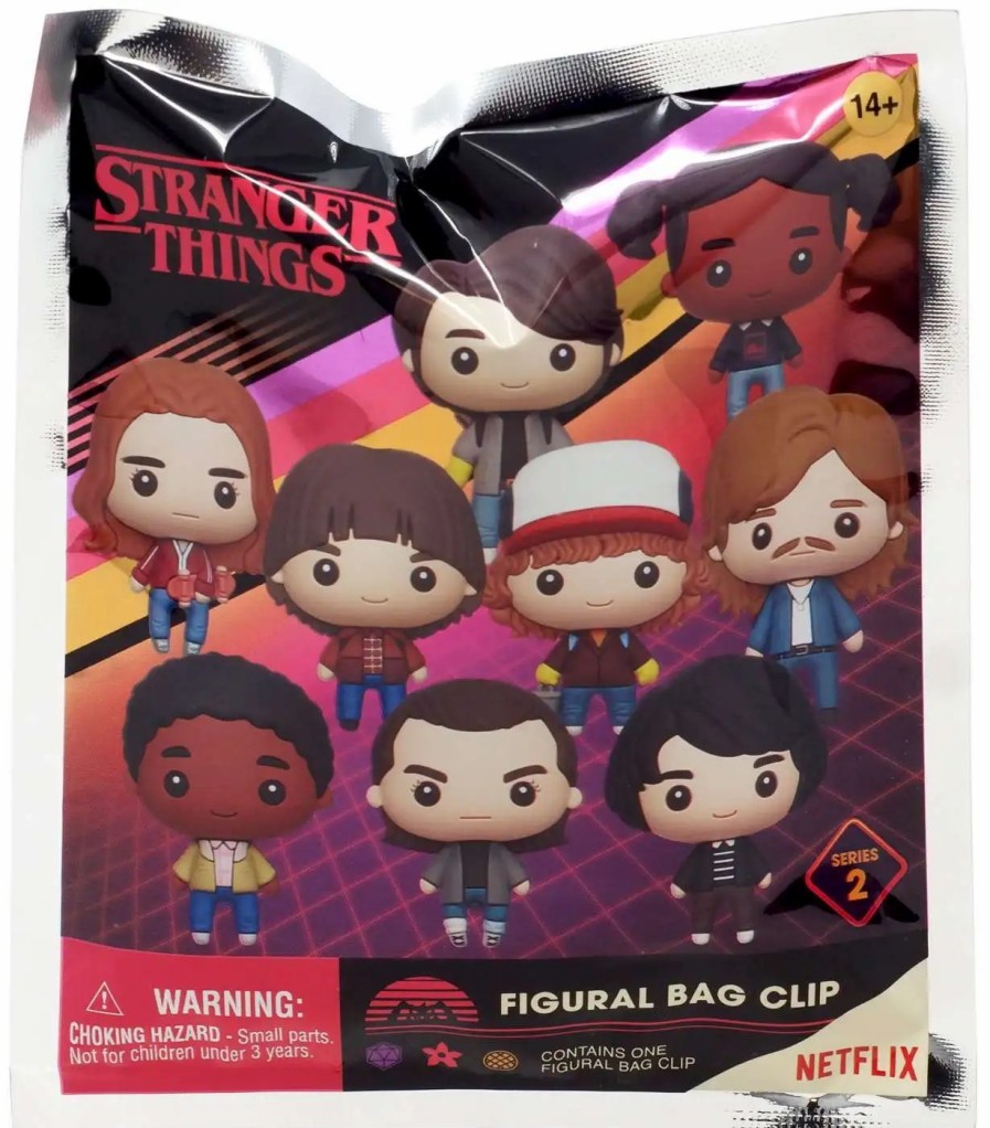 All Brands Monogram | 3D Figural Foam Bag Clip Series 2 Stranger Things Mystery Box [24 Packs]