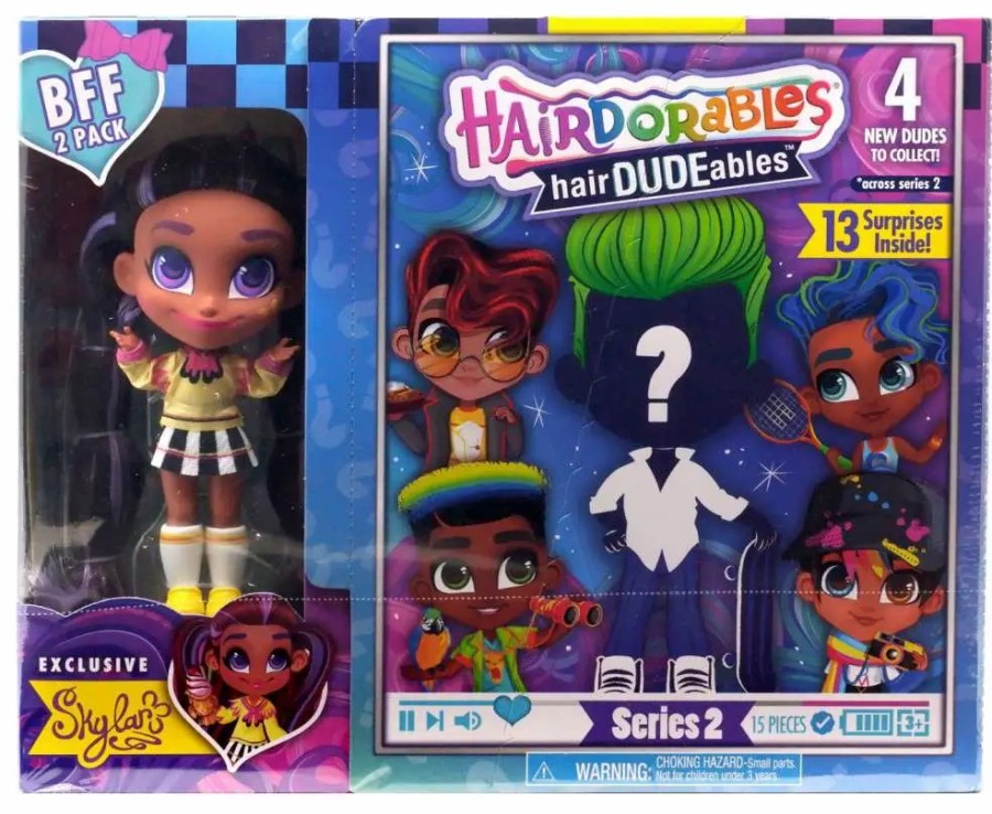 All Brands Just Play | Hairdorables Series 2 Doll Skylar Bonus Bestie 2-Pack