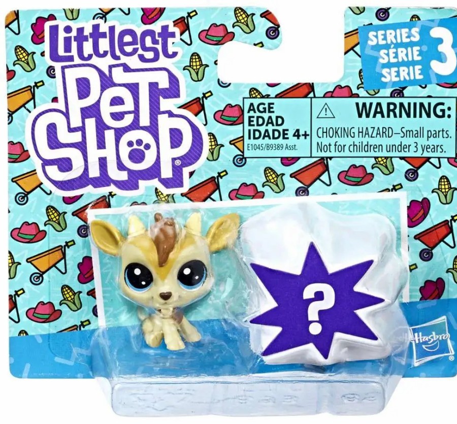 All Brands Hasbro Toys | Littlest Pet Shop Series 3 Quincy Goatee & Mystery Figure Mini Figure 2-Pack