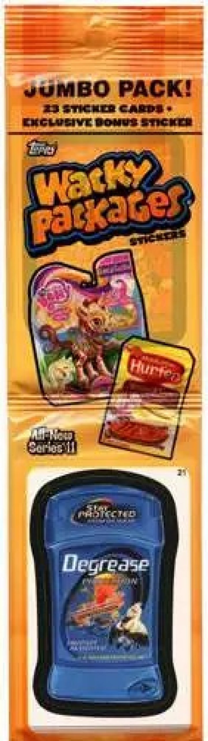 All Brands Topps | Wacky Packages Topps Series 11 Trading Card Sticker Jumbo Pack [23 Cards!]