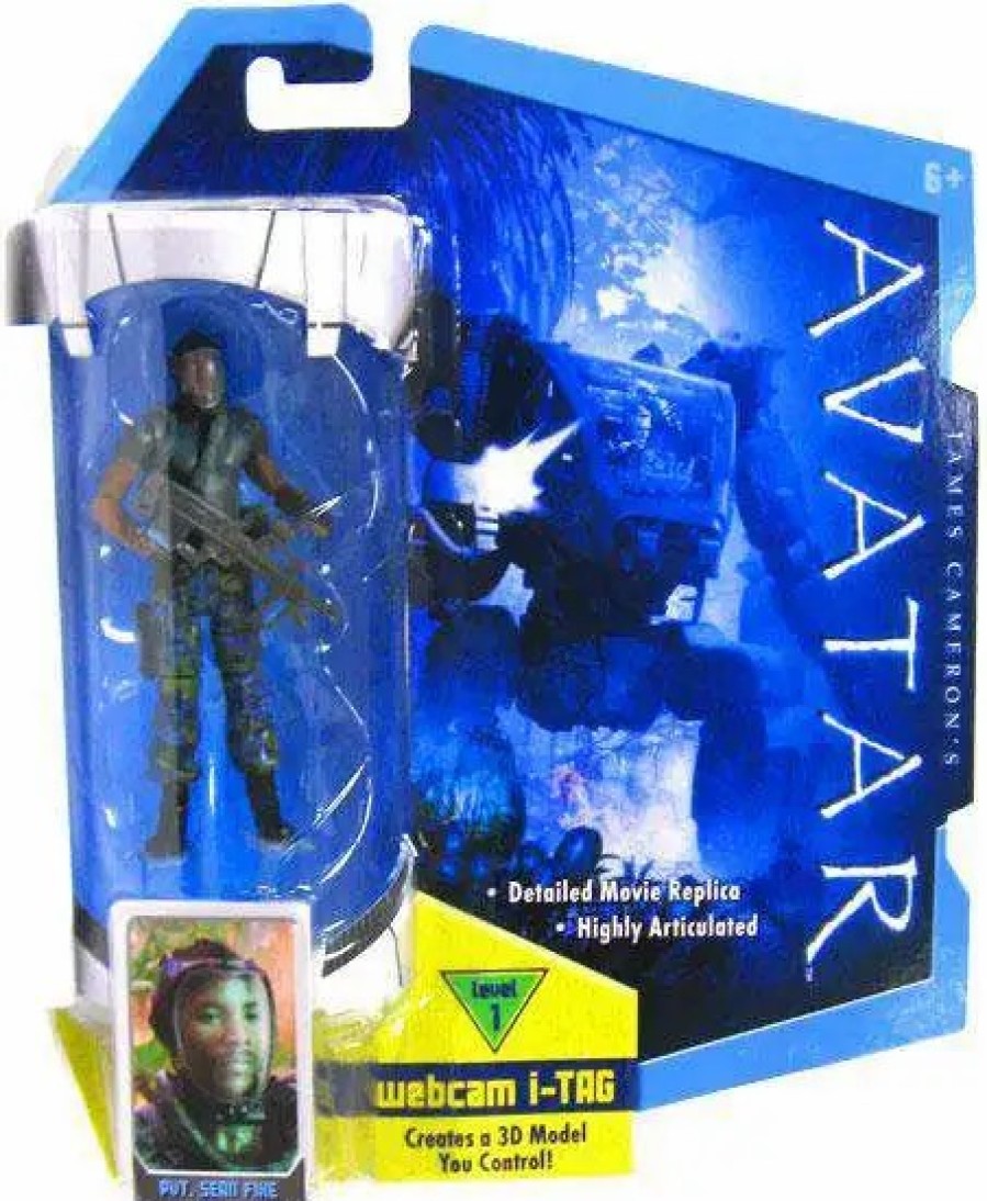 All Brands Mattel Toys | James Cameron'S Avatar Private Sean Fike Action Figure [Face Mask, Damaged Package]