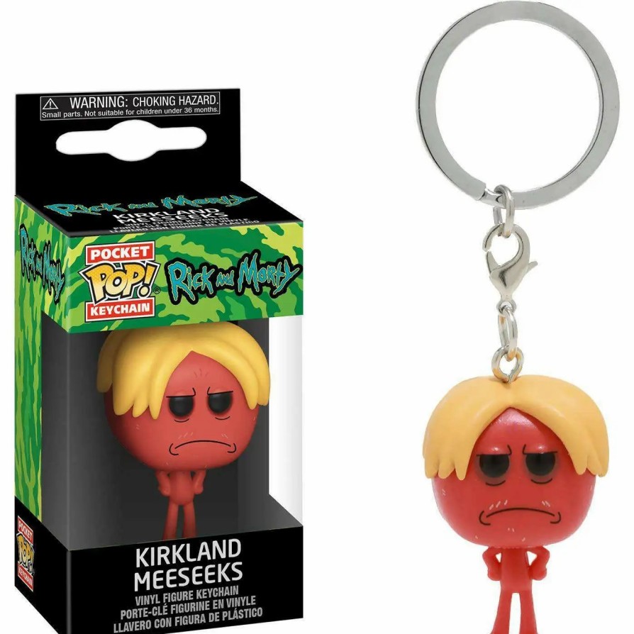 All Brands Funko | Funko Rick & Morty Pocket Pop! Kirkland Meeseeks Keychain