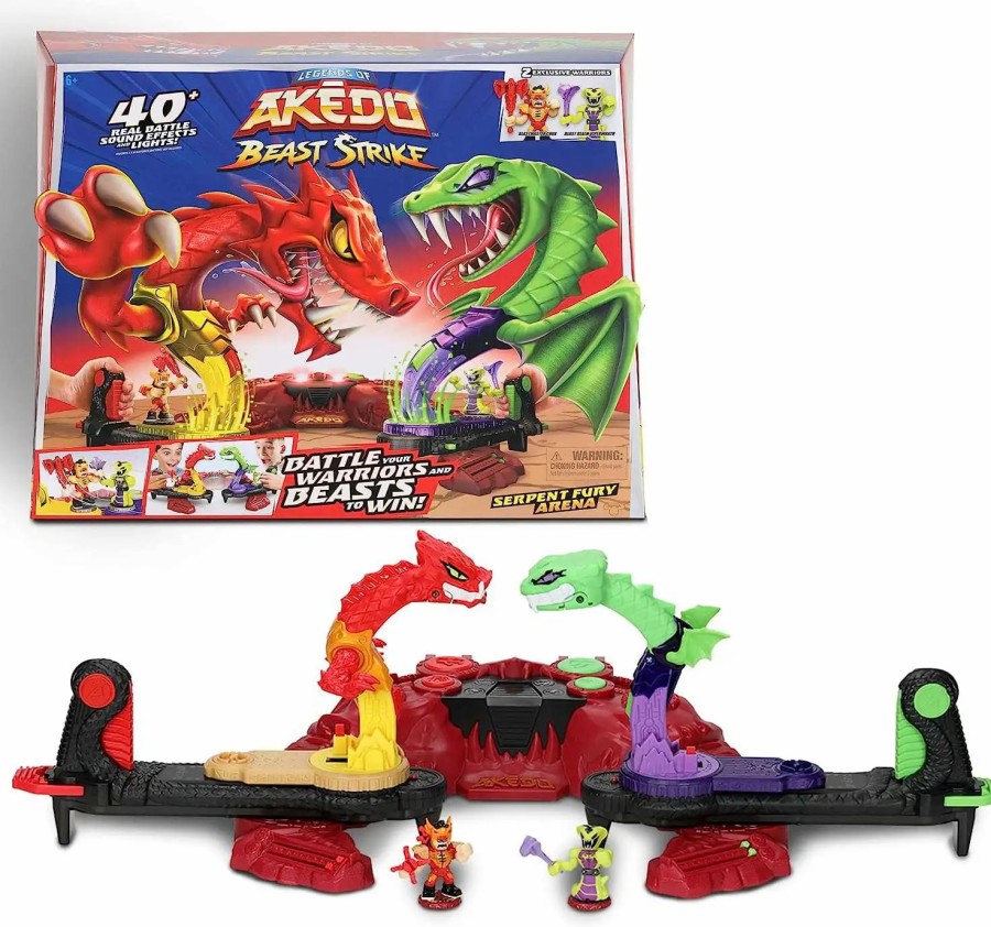 All Brands Moose Toys | Legends Of Akedo Beast Strike Serpent Fury Arena Playset [With 2 Exclusive Warriors Beast Realm Viperwrath & Beastmaster Chux]