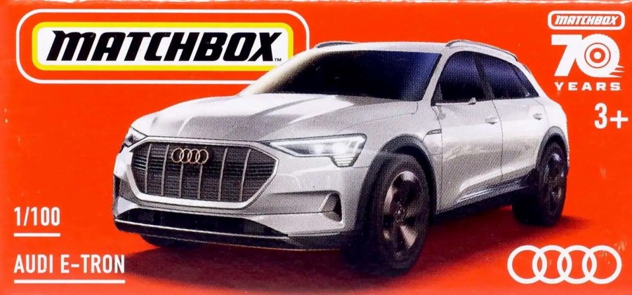 All Brands Mattel | Matchbox Power Grabs Audi E-Tron Diecast Car #1/100