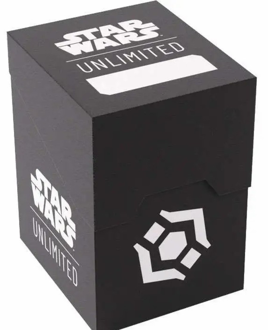 All Brands Gamegenic | Trading Card Game Star Wars: Unlimited White On Black Soft Crate Deck Box (Pre-Order Ships March)