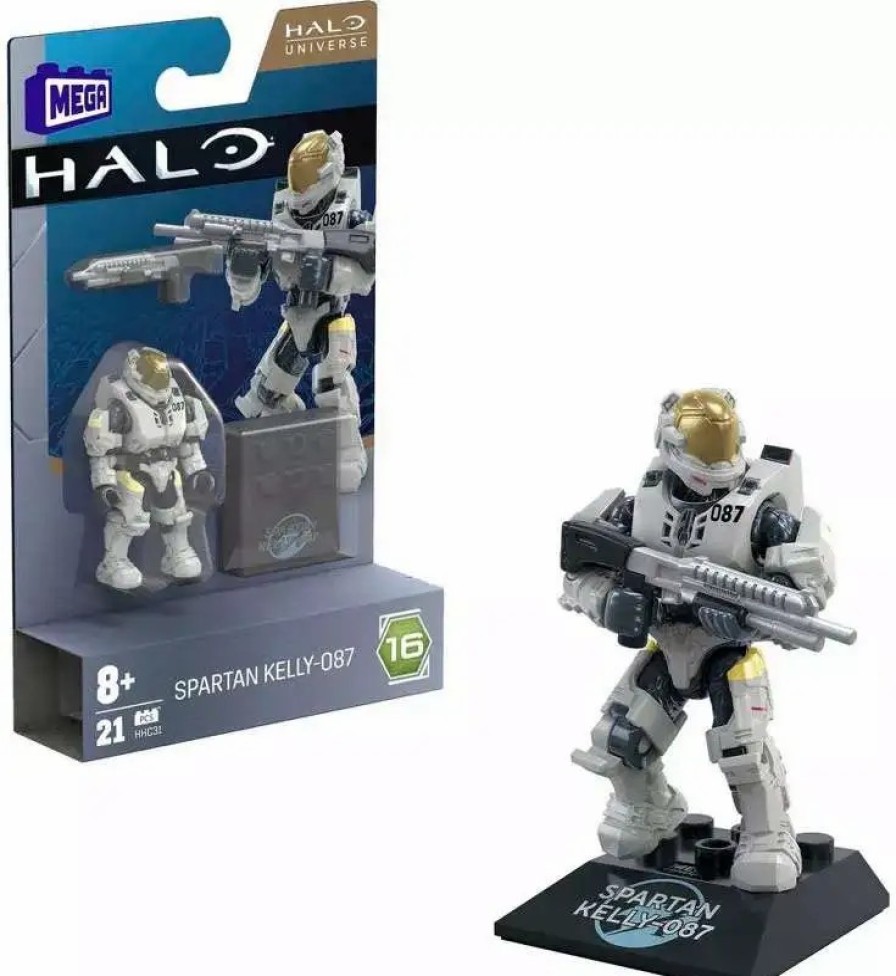 All Brands Mega Construx | Halo Universe Heroes Series 16 Spartan Kelly-087 Mini Figure