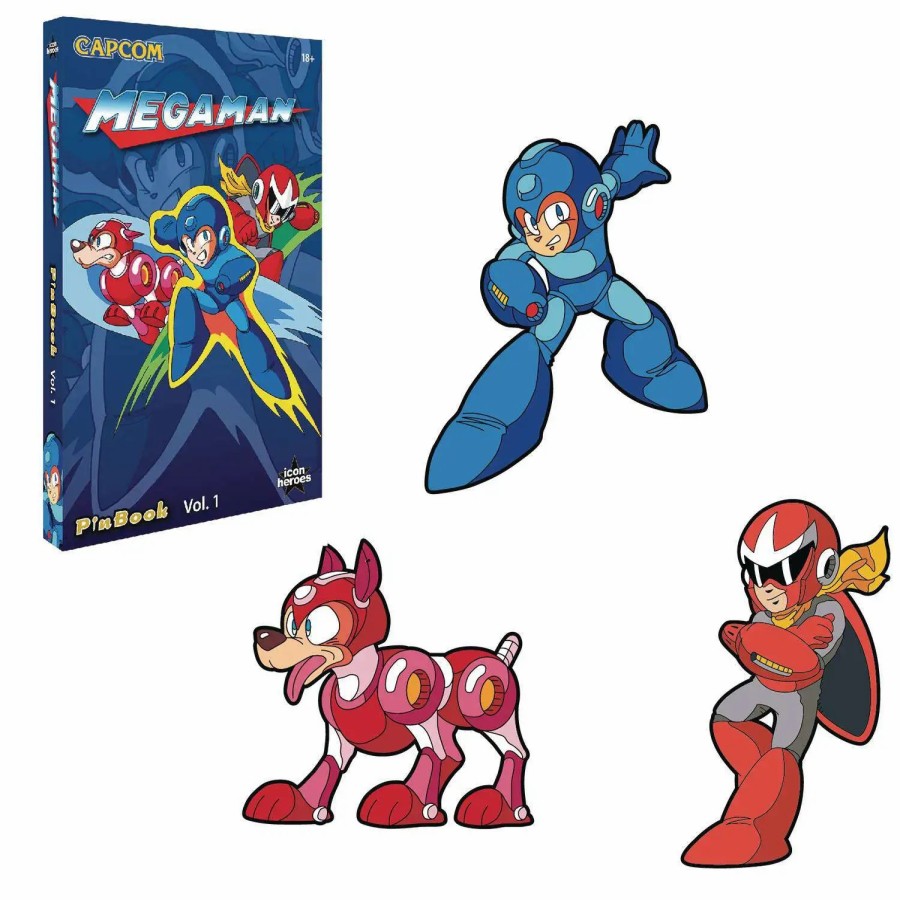 All Brands Icon Heroes | Mega Man 2-Inch Book & Pin Set