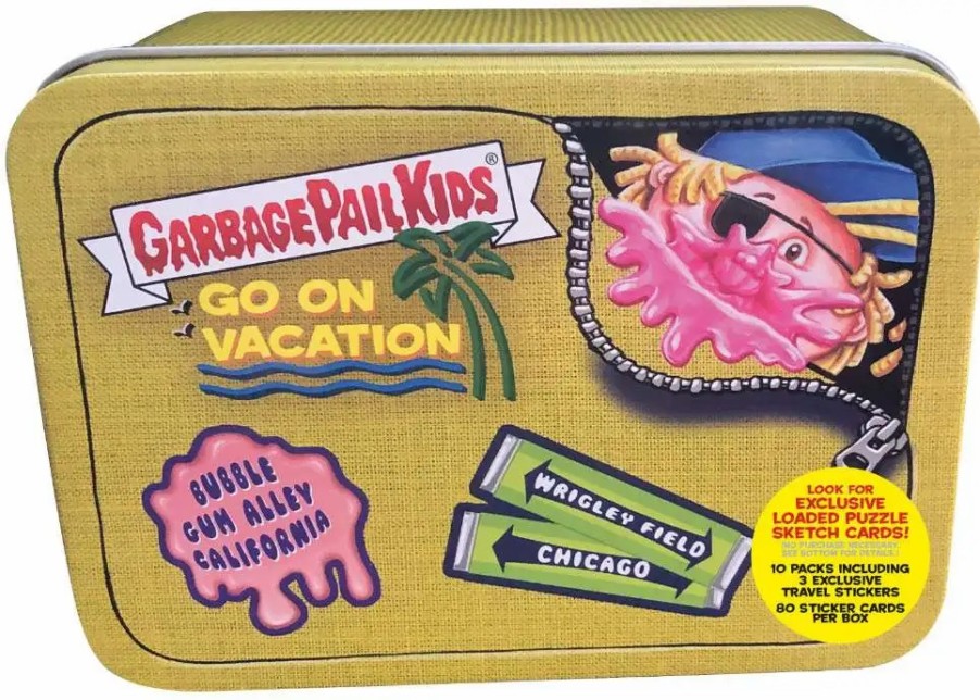 All Brands Topps | Garbage Pail Kids Topps 2021 Series 2 Gpk Goes On Vacation Suitcase Trading Card Tin [Yellow]