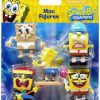 All Brands Just Play | Spongebob Squarepants Sponge Out Of Water Rocker Spongebob, Old-Time Spongebob, Jellyfishing Spongebob, Ripped Pants Spongebob & Robot Spongebob Mini Figure 5-Pack