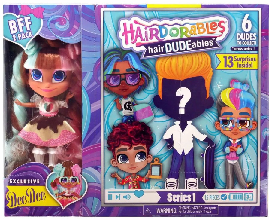 All Brands Just Play | Hairdorables Hairdudeables Series 1 Dee Dee Bff 2-Pack