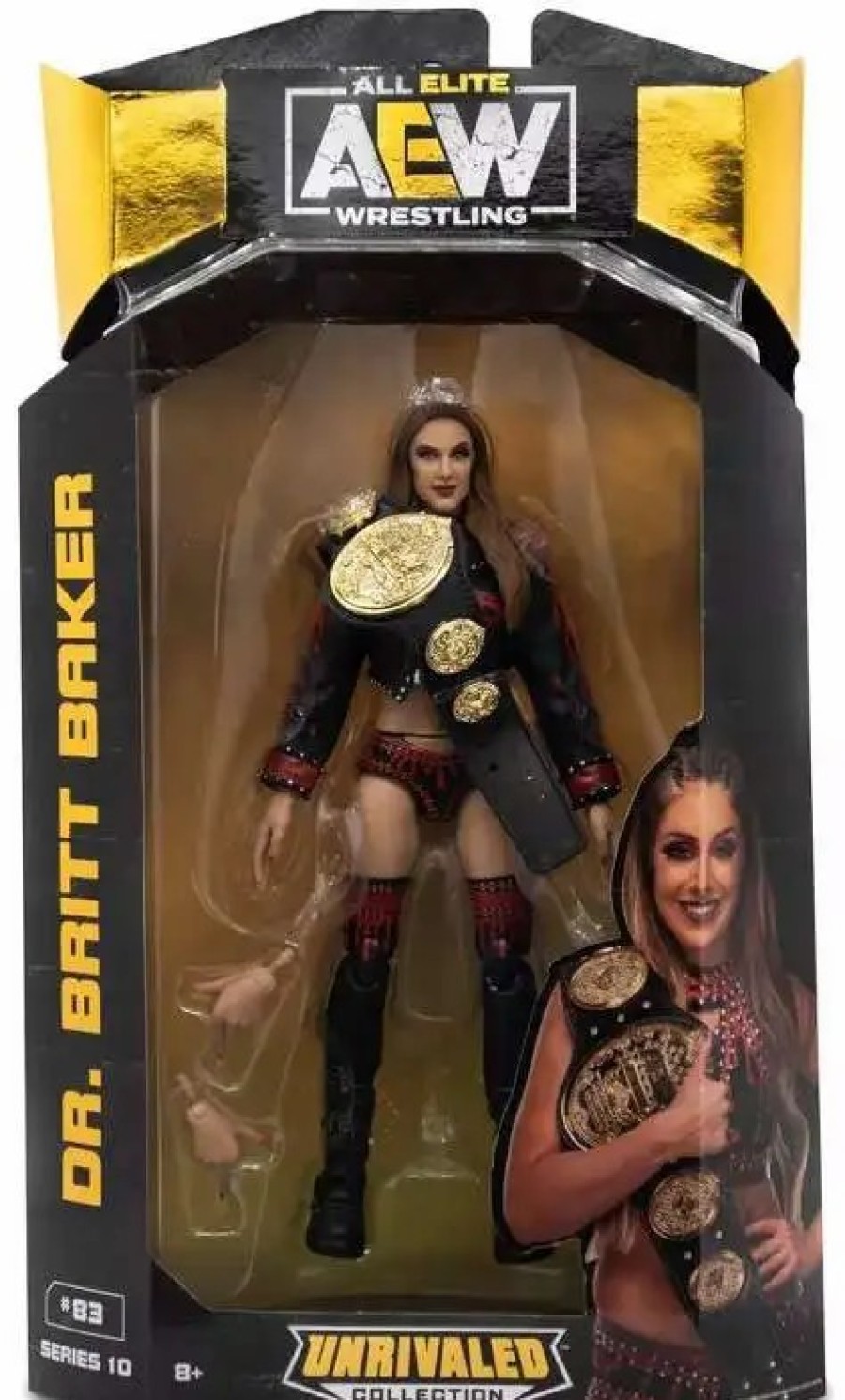 All Brands Jazwares | Aew All Elite Wrestling Unrivaled Collection Series 10 Dr. Britt Baker Action Figure