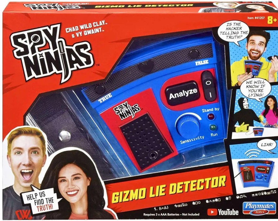 All Brands Playmates | Spy Ninjas Chad Wild Clay & Vy Qwaint Gizmo Lie Detector