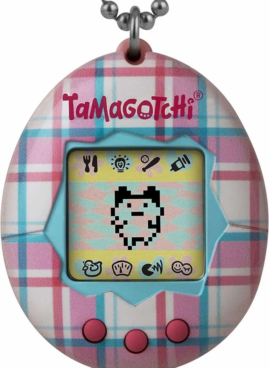 All Brands Bandai America | Tamagotchi The Original Gen 1 Plaid 1.5-Inch Virtual Pet Toy [Updated Logo]