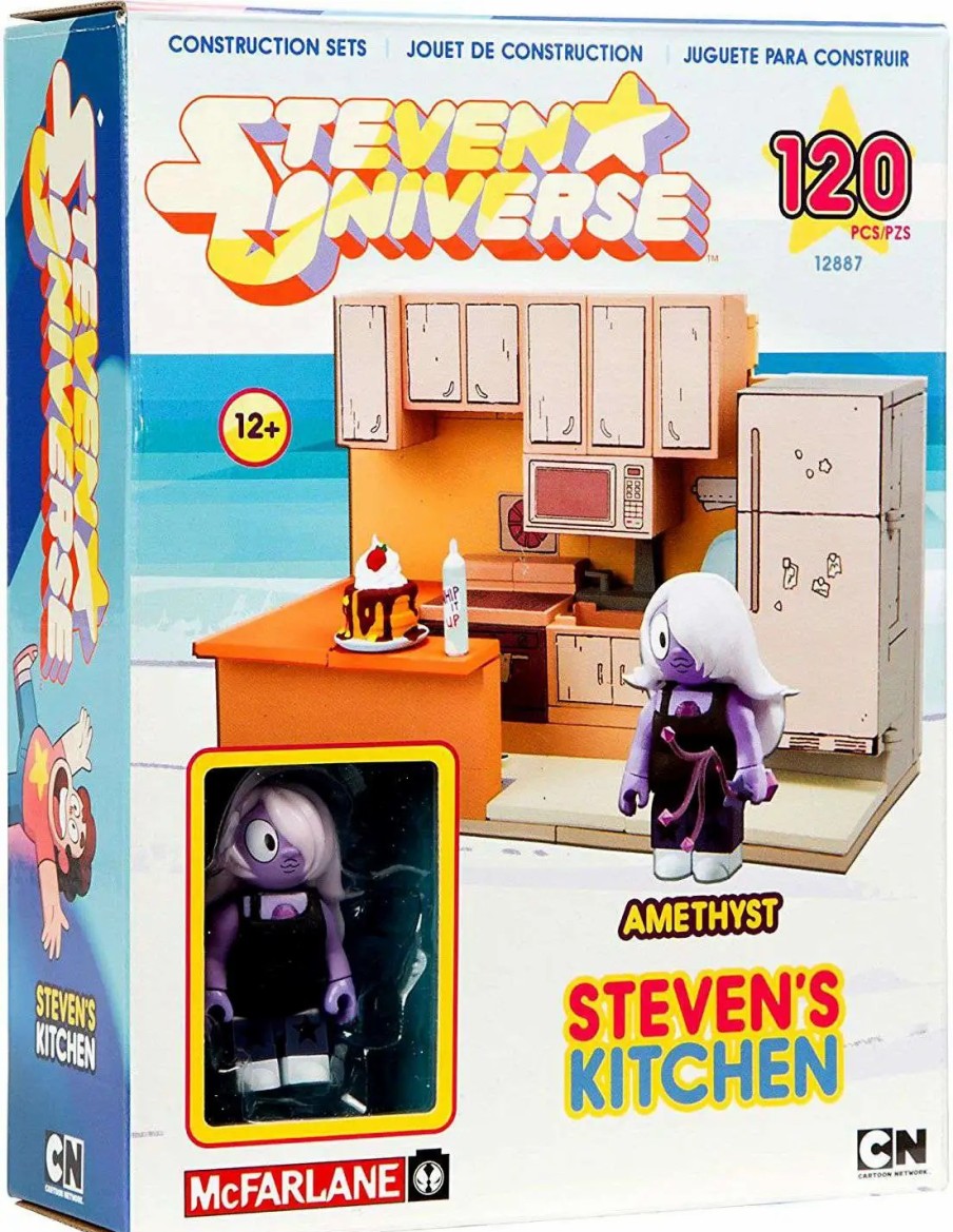 All Brands McFarlane Toys | Mcfarlane Toys Steven Universe Amethyst & Steven'S Kitchen Small Construction Set