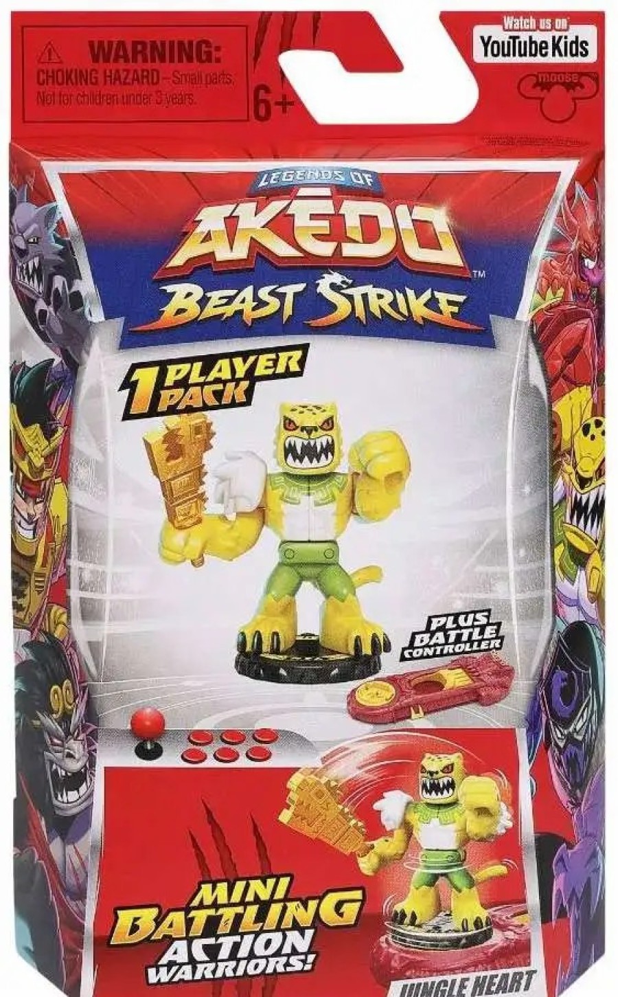 All Brands Moose Toys | Legends Of Akedo Beast Strike Jungle Heart Mini Battling Action Figure