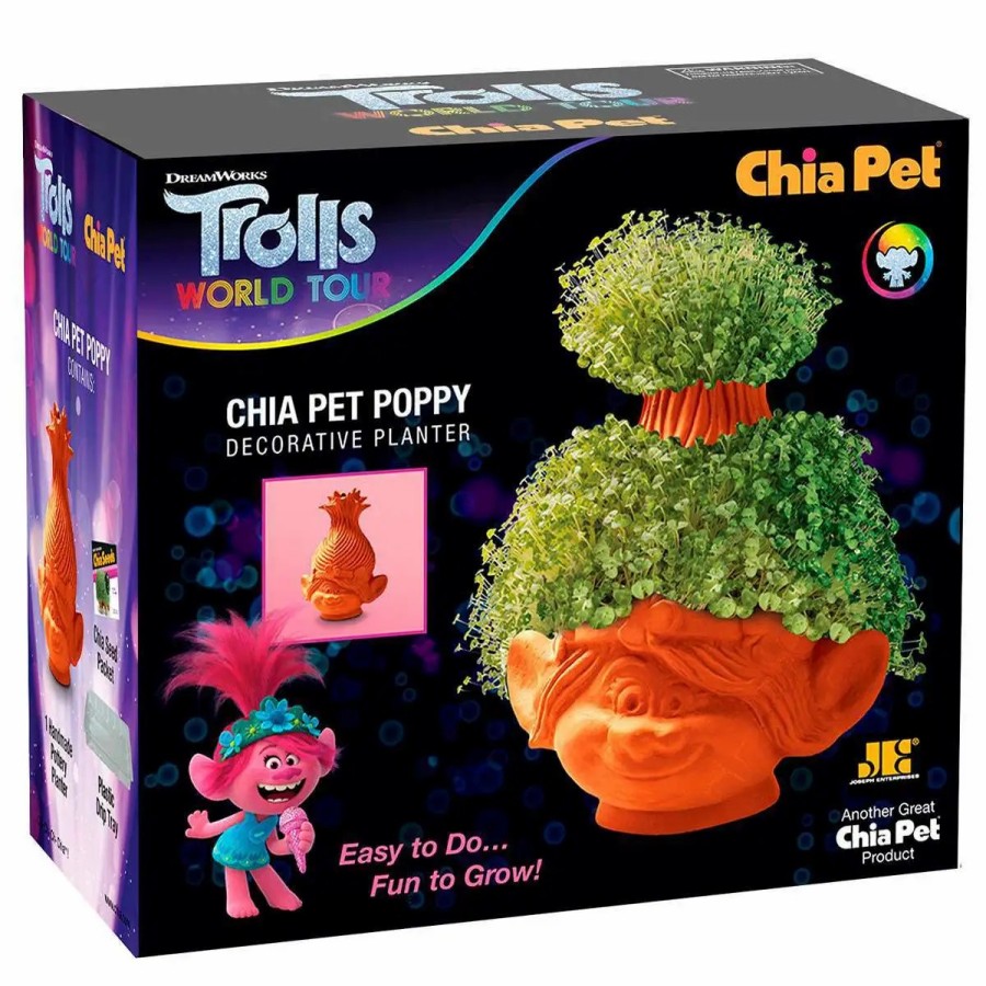 All Brands NECA | Neca Trolls World Tour Poppy Chia Pet