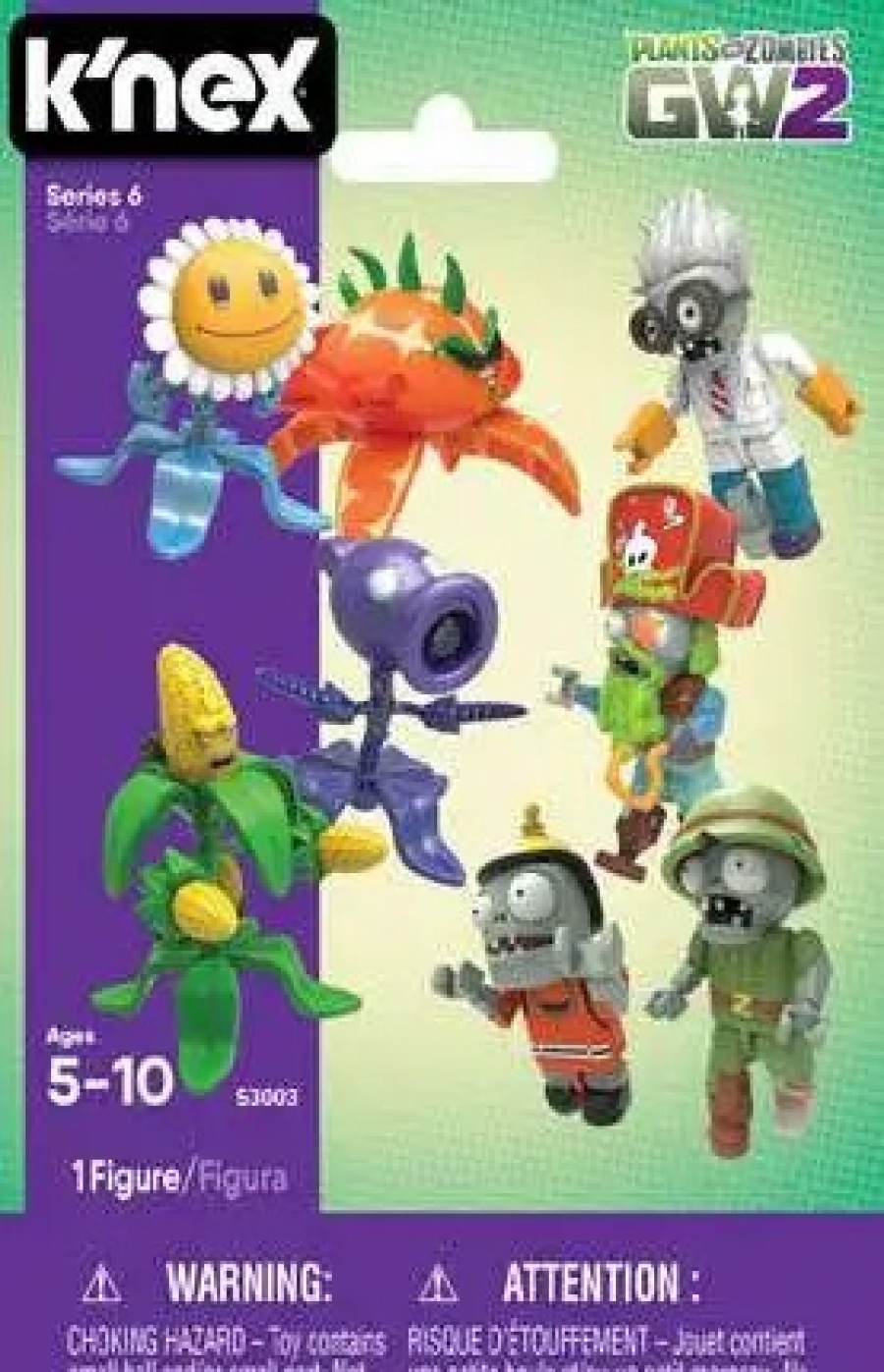 All Brands K'NEX | K'Nex Plants Vs. Zombies Gw2 Series 6 Mystery Pack [1 Random Figure]