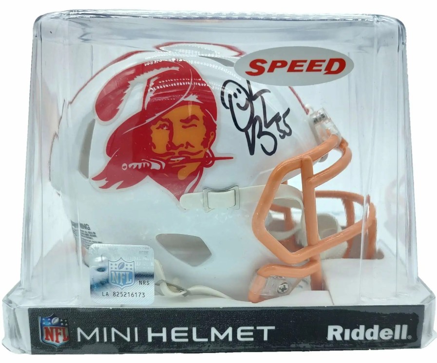 All Brands Tristar | Nfl Washington Redskins Tristar Hidden Treasures Derrick Brooks Autographed Mini Helmet