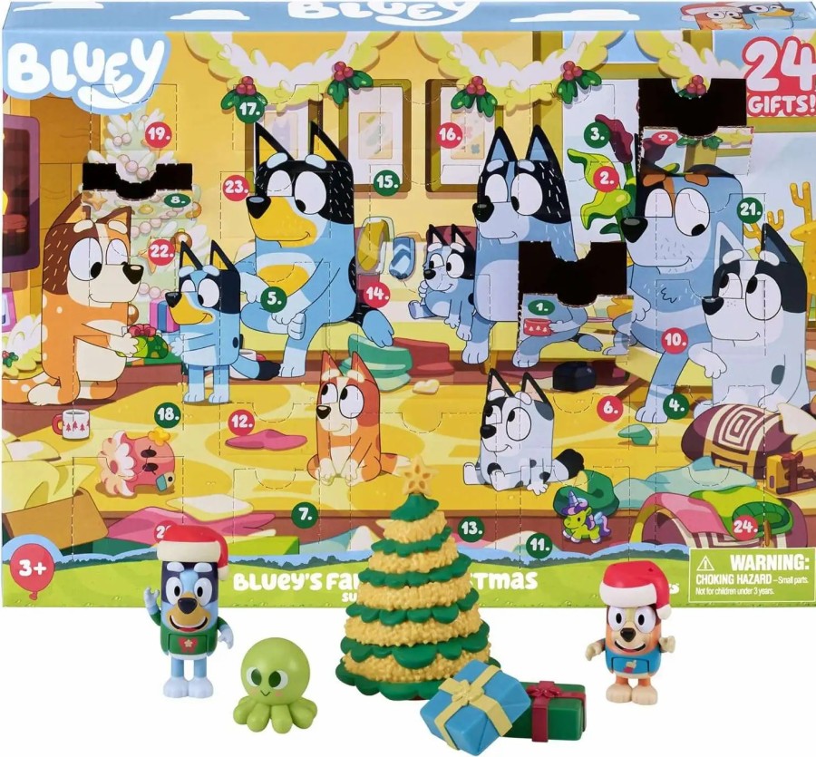 All Brands Moose Toys | Bluey'S Family Christmas Surprise Pack Advent Calendar