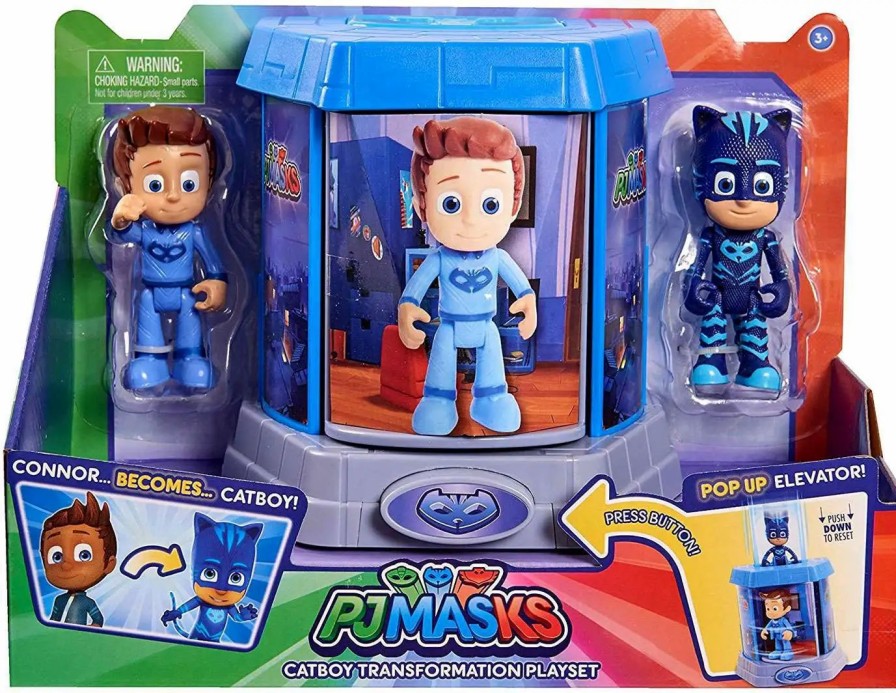 All Brands Just Play | Disney Junior Pj Masks Catboy Transforming Playset [Pop Up Elevator]