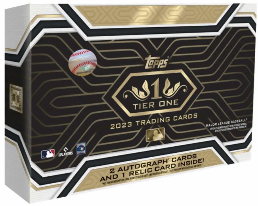 All Brands Topps | Mlb 2023 Tier One Baseball Trading Card Hobby Box [2 Autographs & 1 Relic]