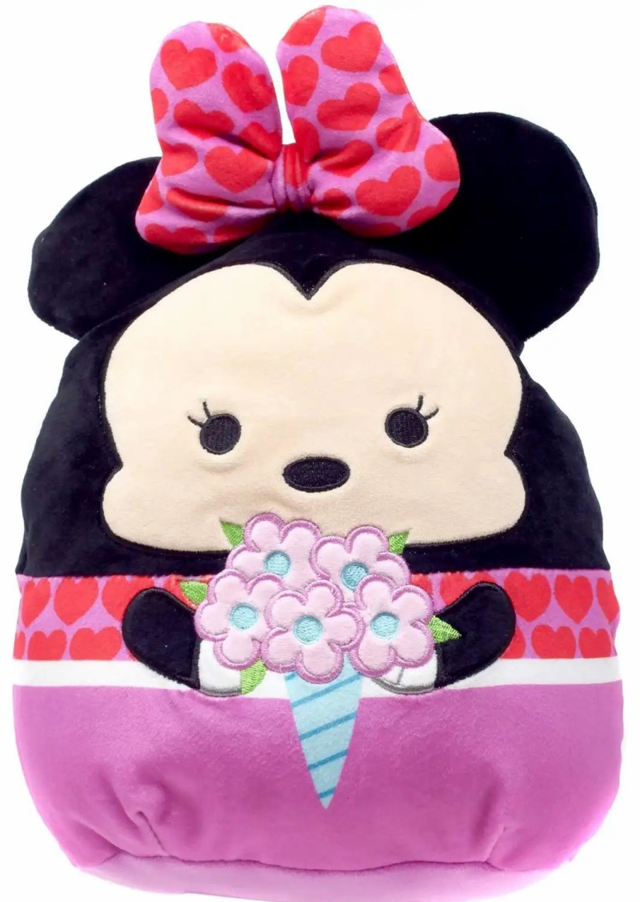 All Brands Kellytoys | Squishmallows Disney 2024 Valentine'S Day Minnie Mouse 8-Inch Plush [With Flowers]