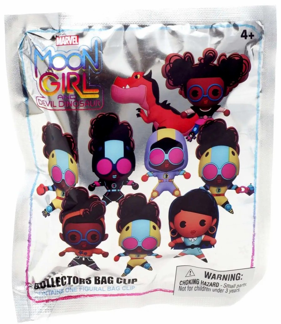 All Brands Monogram | Marvel 3D Figural Foam Bag Clip Moon Girl & Devil Dinosaur Mystery Pack