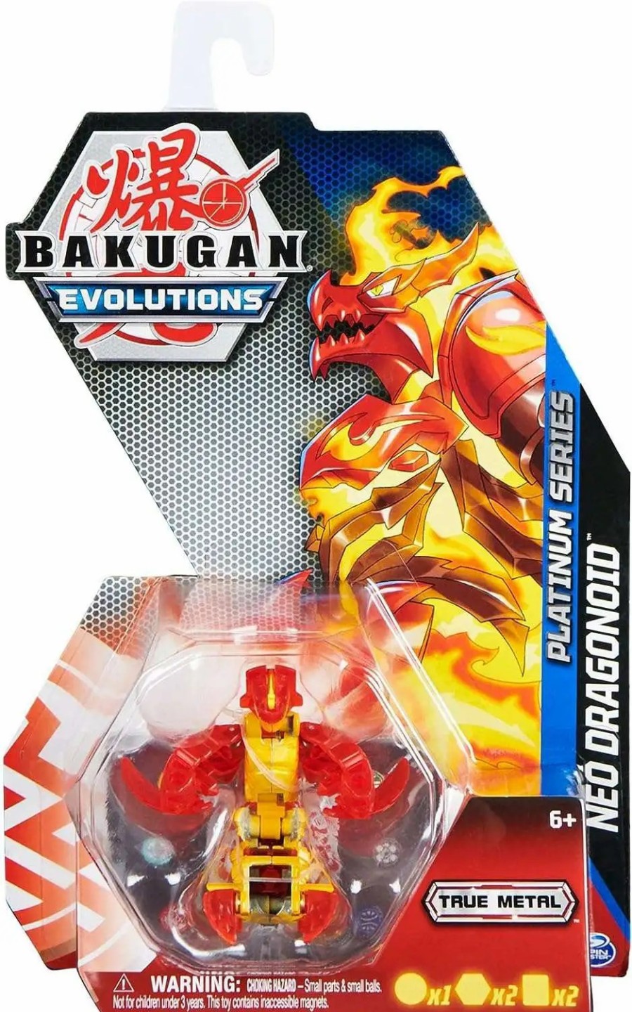 All Brands Spin Master | Bakugan Evolutions Platinum Series Neo Dragonoid Single Figure & Trading Card