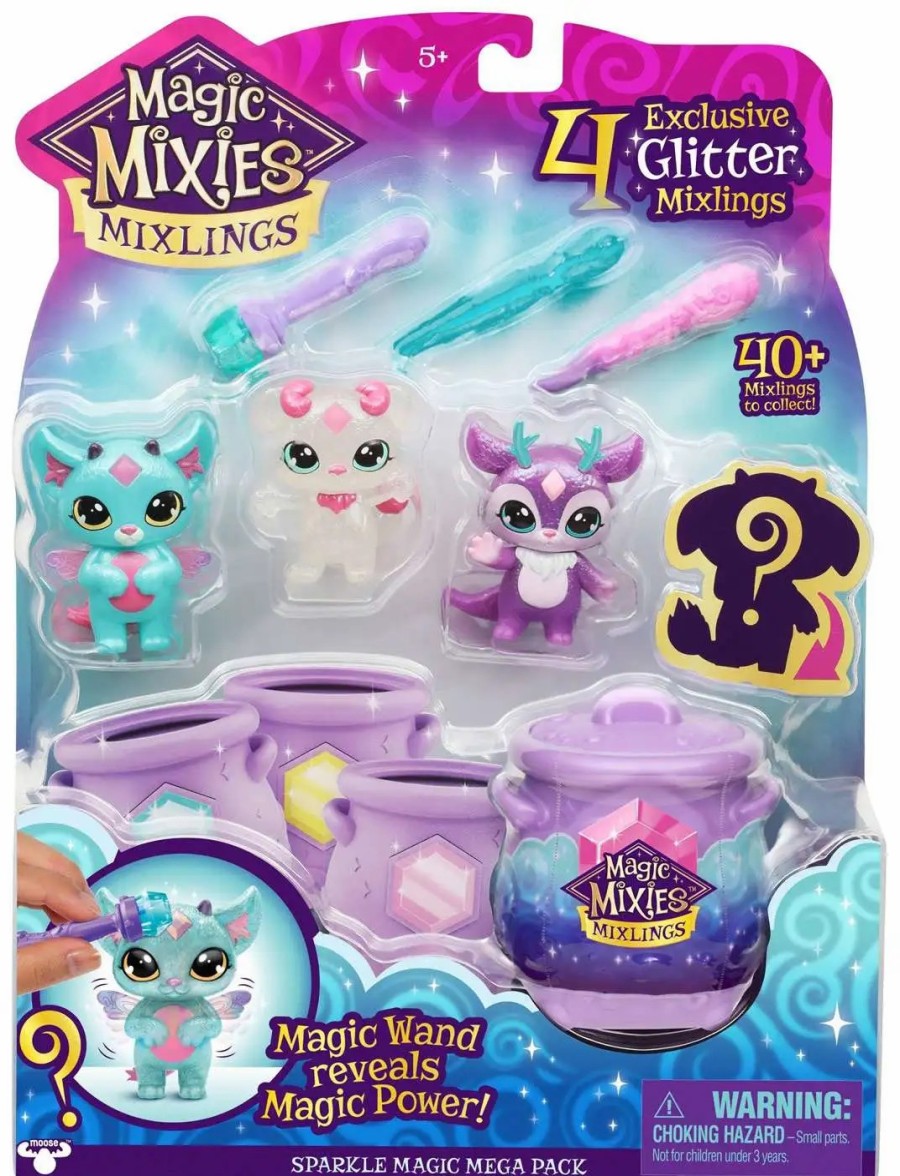 All Brands Moose Toys | Magic Mixies Mixlings Magic Mega Pack Mini Figure 4-Pack [4 Exclusive Mixlings!]