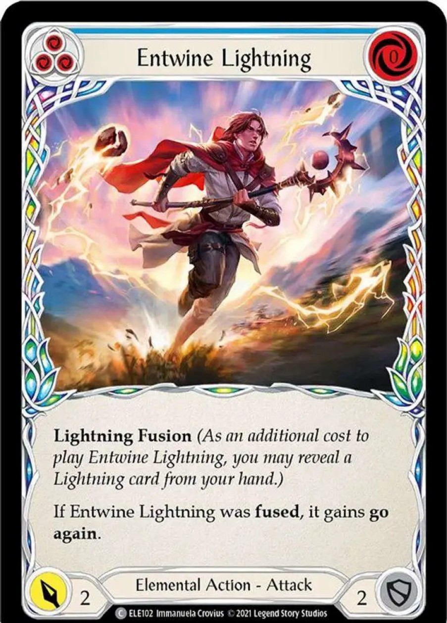 All Brands Legend Story Studio | Flesh And Blood Trading Card Game Tales Of Aria Common Entwine Lightning Ele102 [Blue]