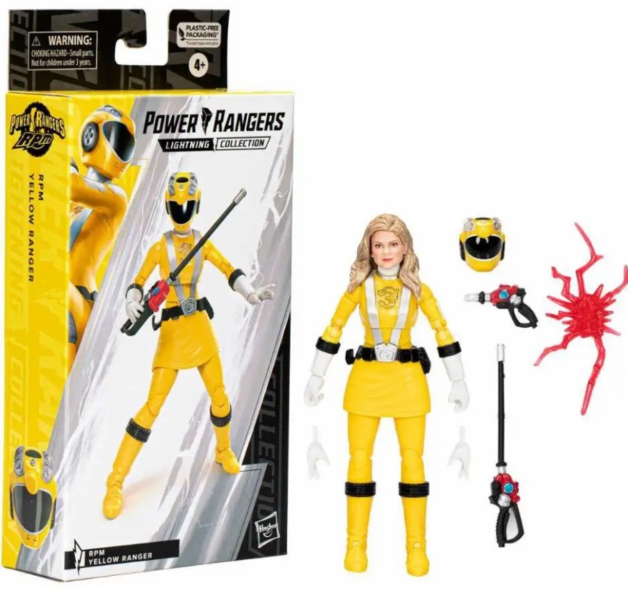 All Brands Hasbro Toys | Power Rangers Lightning Collection Rpm Yellow Ranger Action Figure (Pre-Order Ships February)